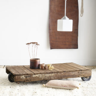 Wooden coffee table industrial