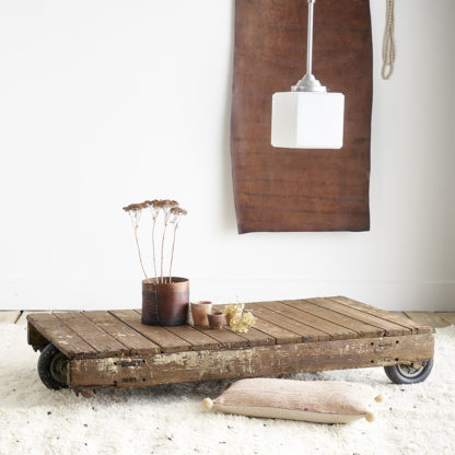 Wooden coffee table industrial