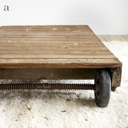 Wooden coffee table industrial