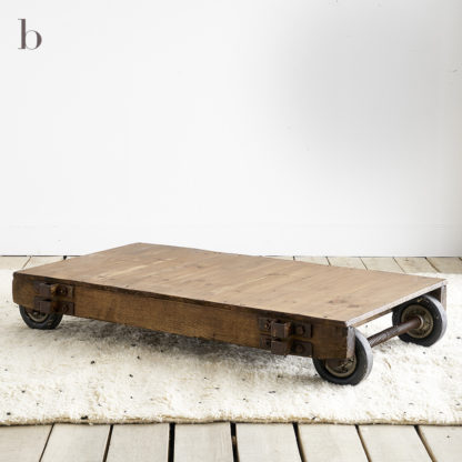 Wooden coffee table industrial