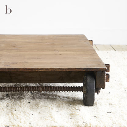 Wooden coffee table industrial