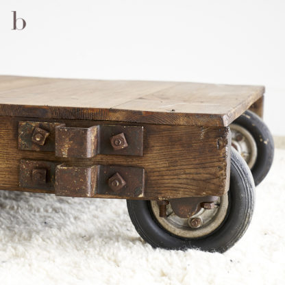Wooden coffee table industrial