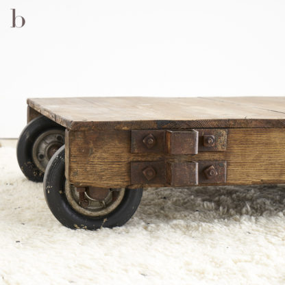 Wooden coffee table industrial