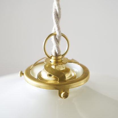Flat Opaline ceiling light