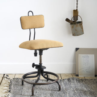 chaise industrielle d'atelier pivotante Flambo par Enri Libier