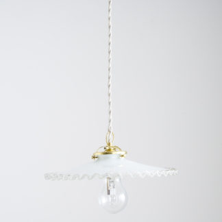 suspension plate opaline collerette
