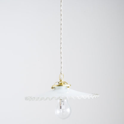 suspension plate opaline collerette