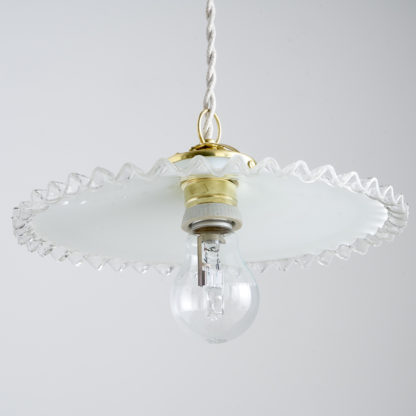 suspension plate opaline collerette