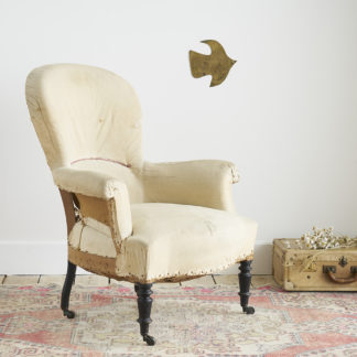 Ancien fauteuil "crapaud"