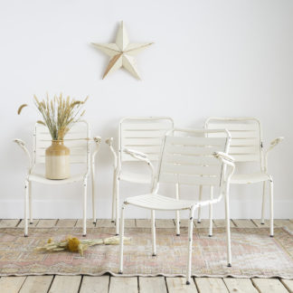 fauteuils de jardin en métal industriel