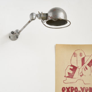 Ancienne lampe d'atelier de la marque JIEDE applique