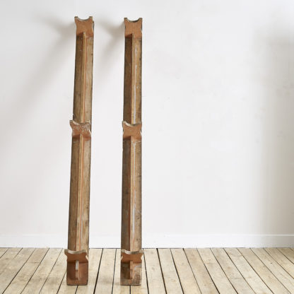 bancs d'école en bois ancien patine rose