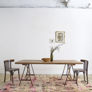 Grande table à tréteaux meuble métier établi