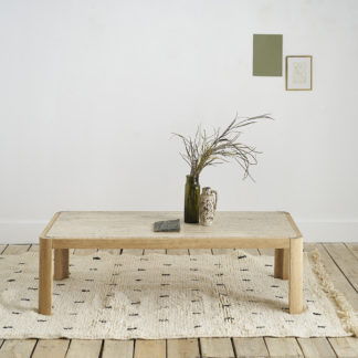 Table basse en travertin
