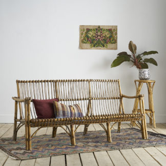 Banquette en rotin banc