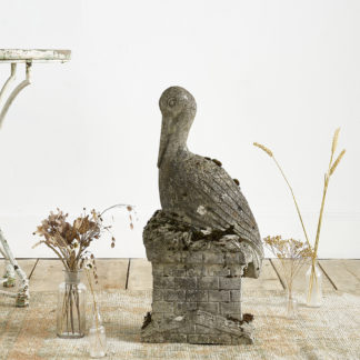 Cigogne en béton