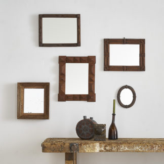 Miroirs « Tramp art » art populaire naïf