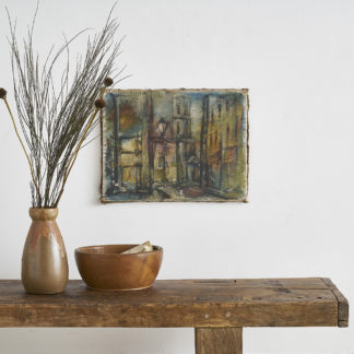 « St. Jacques du Haut-Pas » Huile sur toile cubisme