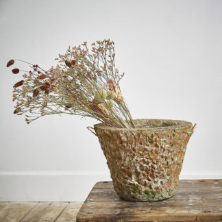 Pot de jardin en béton des années 50