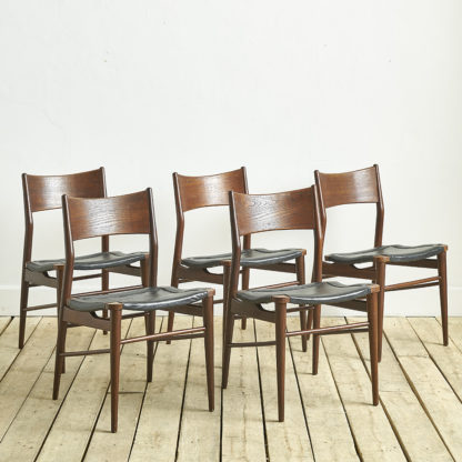 Ensemble de 5 chaises danoises