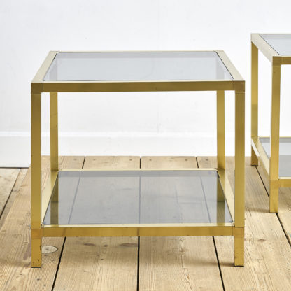 Tables d’appoint 2 bouts de canapé en laiton