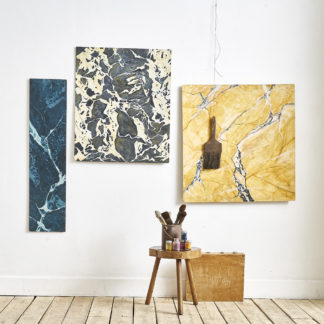 Faux marbre essais de peinture effet marbre