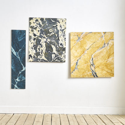 Faux marbre essais de peinture effet marbre