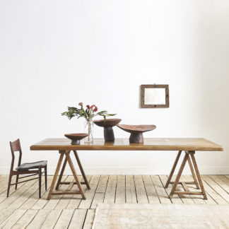 Grande table à tréteaux