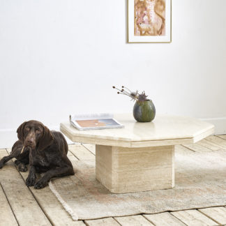 Table en travertin