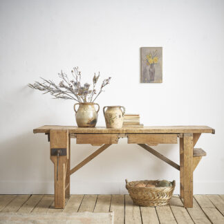 établi workbench console table farmer industrial