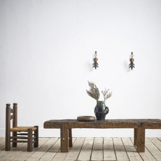 Table basse primitive établi