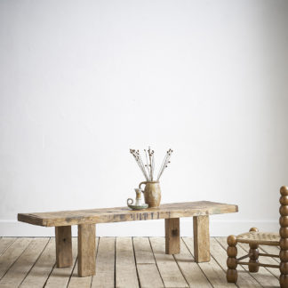 Table basse primitive établi