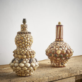 Pied de lampe « Shell art »