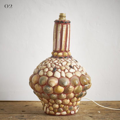 Pied de lampe « Shell art »