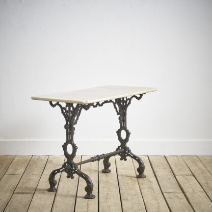 table de bistrot début XXème fonte marbre