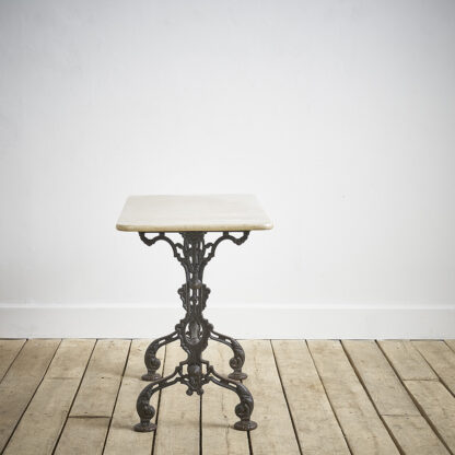 table de bistrot début XXème fonte marbre