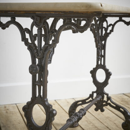 table de bistrot début XXème fonte marbre