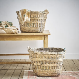 panier en osier.
