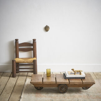 Ancien chariot industriel table basse indus