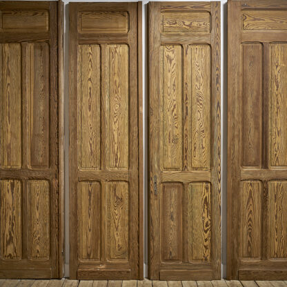 revêtement décoratif de murs ou en séparation de pièces grandes portes pitchpin