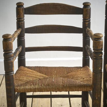 fauteuils paillées fin XIXème
