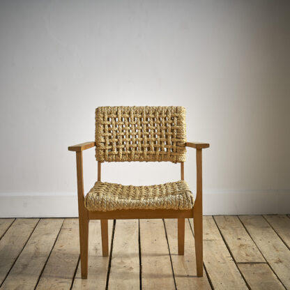Fauteuil en corde tressée Audoux & Minet.
