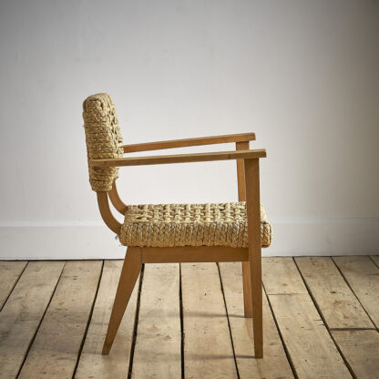 Fauteuil en corde tressée Audoux & Minet.