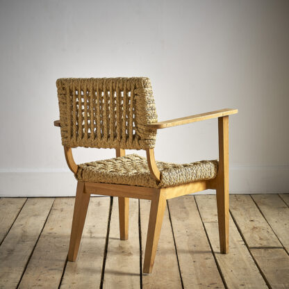 Fauteuil en corde tressée Audoux & Minet.