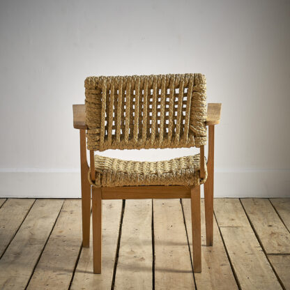 Fauteuil en corde tressée Audoux & Minet.
