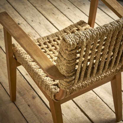 Fauteuil en corde tressée Audoux & Minet.