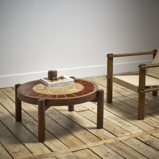 Table basse années 50-60  goût de Roger Capron
