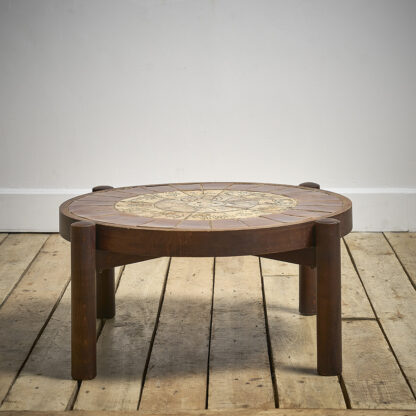 Table basse années 50-60  goût de Roger Capron