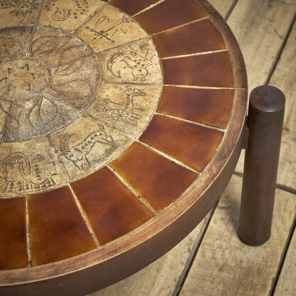Table basse années 50-60  goût de Roger Capron