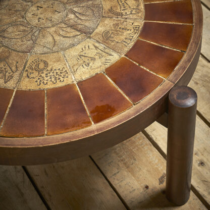 Table basse années 50-60  goût de Roger Capron